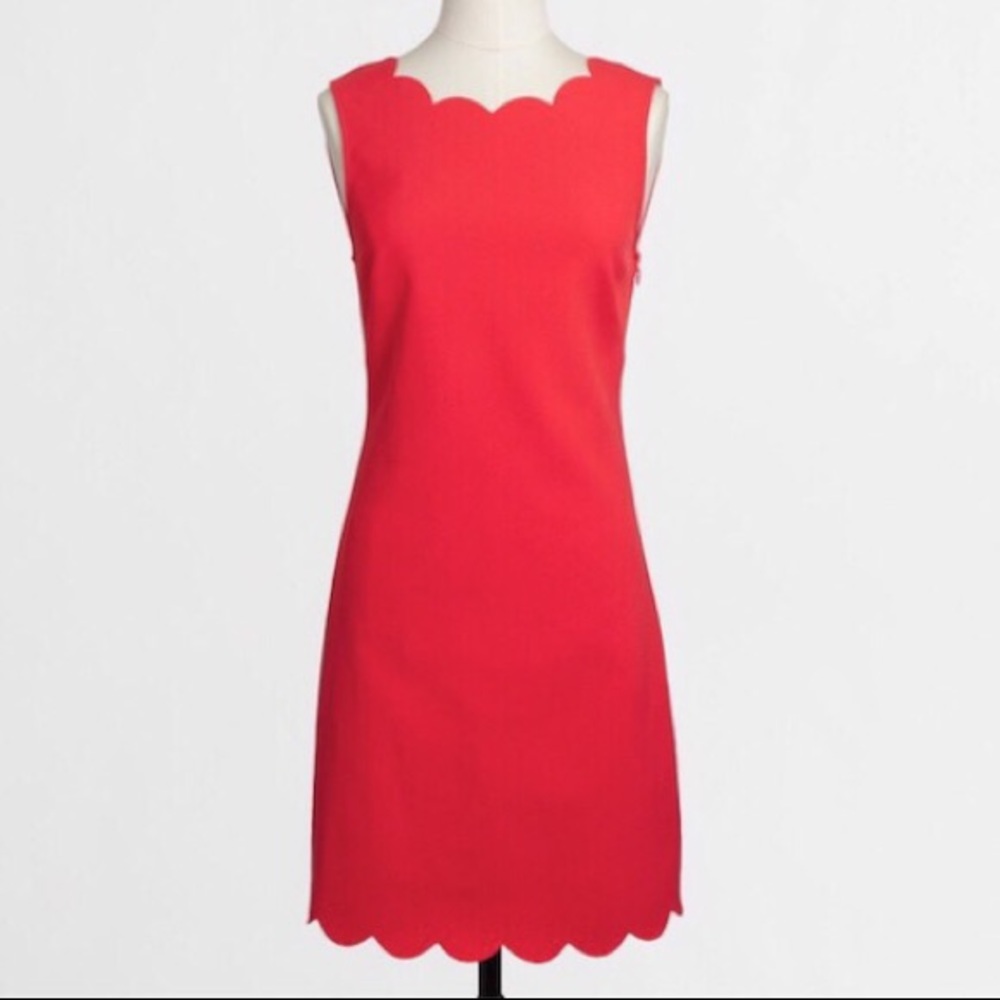 NWT J. Crew Scallop Trim Dress sz 00